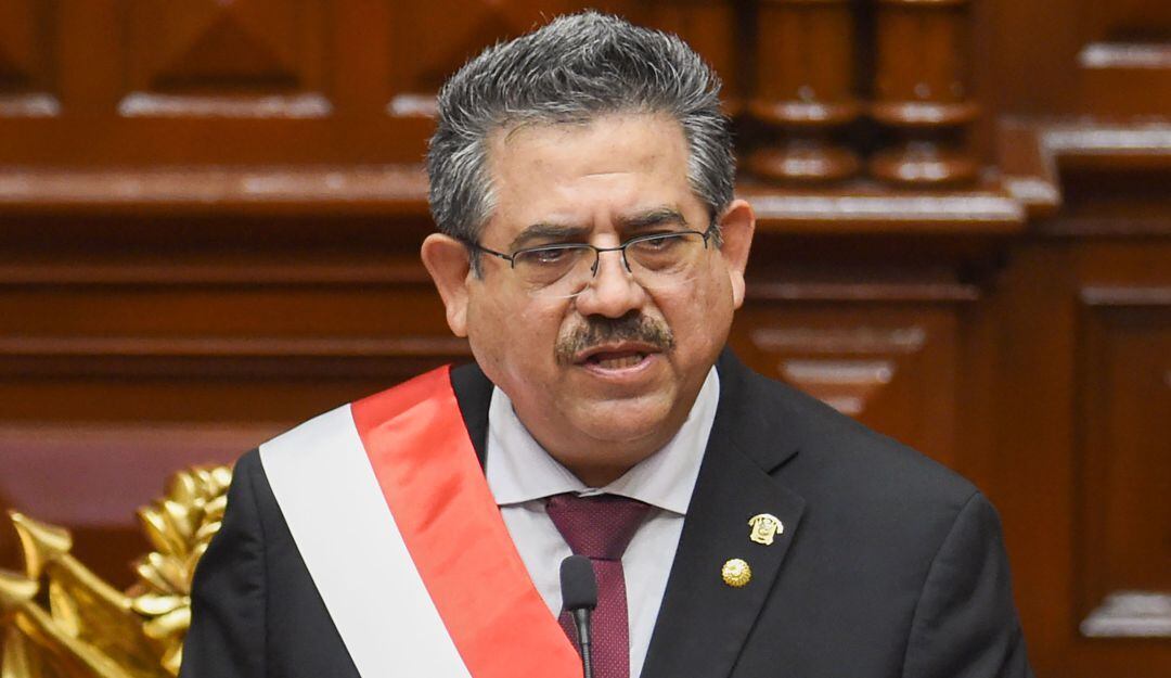 El expresidente peruano Manuel Merino.
