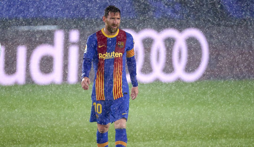 Lionel Messi en el clásico de este sábado ante Real Madrid