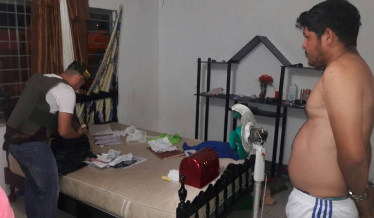 Momentos de la captura de alias Sebastian.