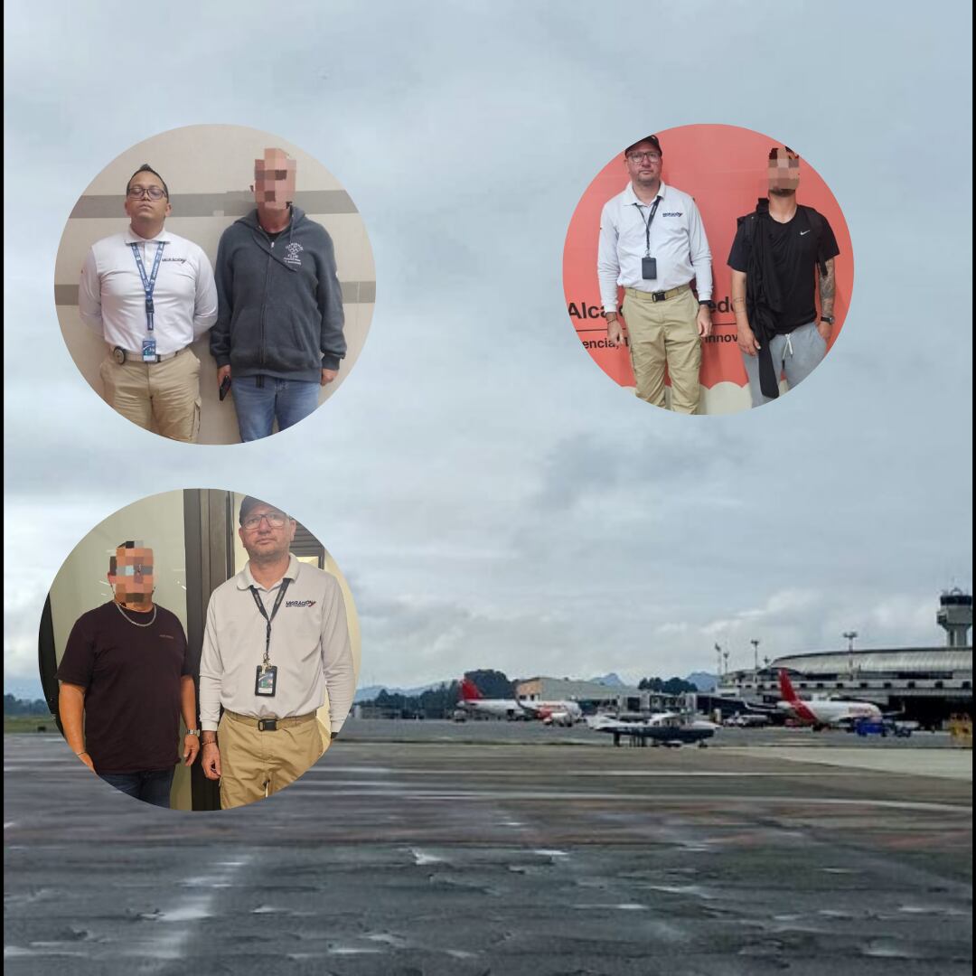 Extranjeros inadmitidos por agresiones sexuales en Rionegro- fotos Migración Colombia