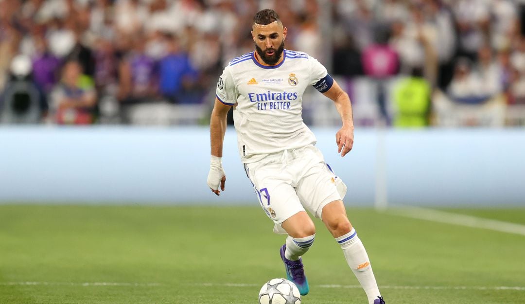 Karim Benzema en la final de la Champions League