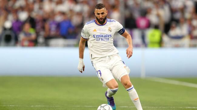 Karim Benzema en la final de la Champions League