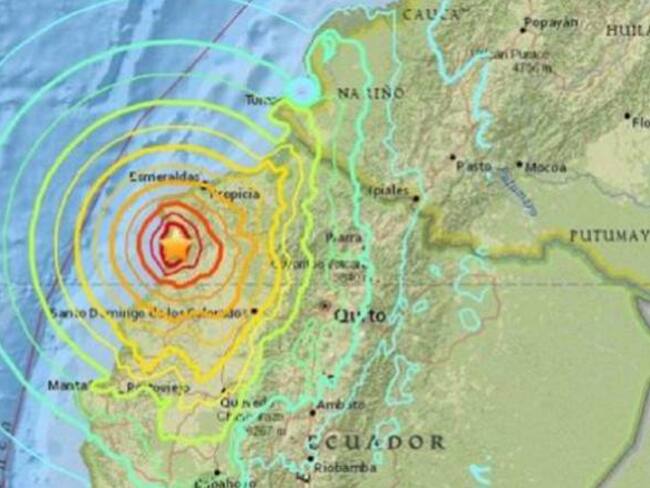 Sismo de magnitud 6,7 sacude esta madrugada a Ecuador