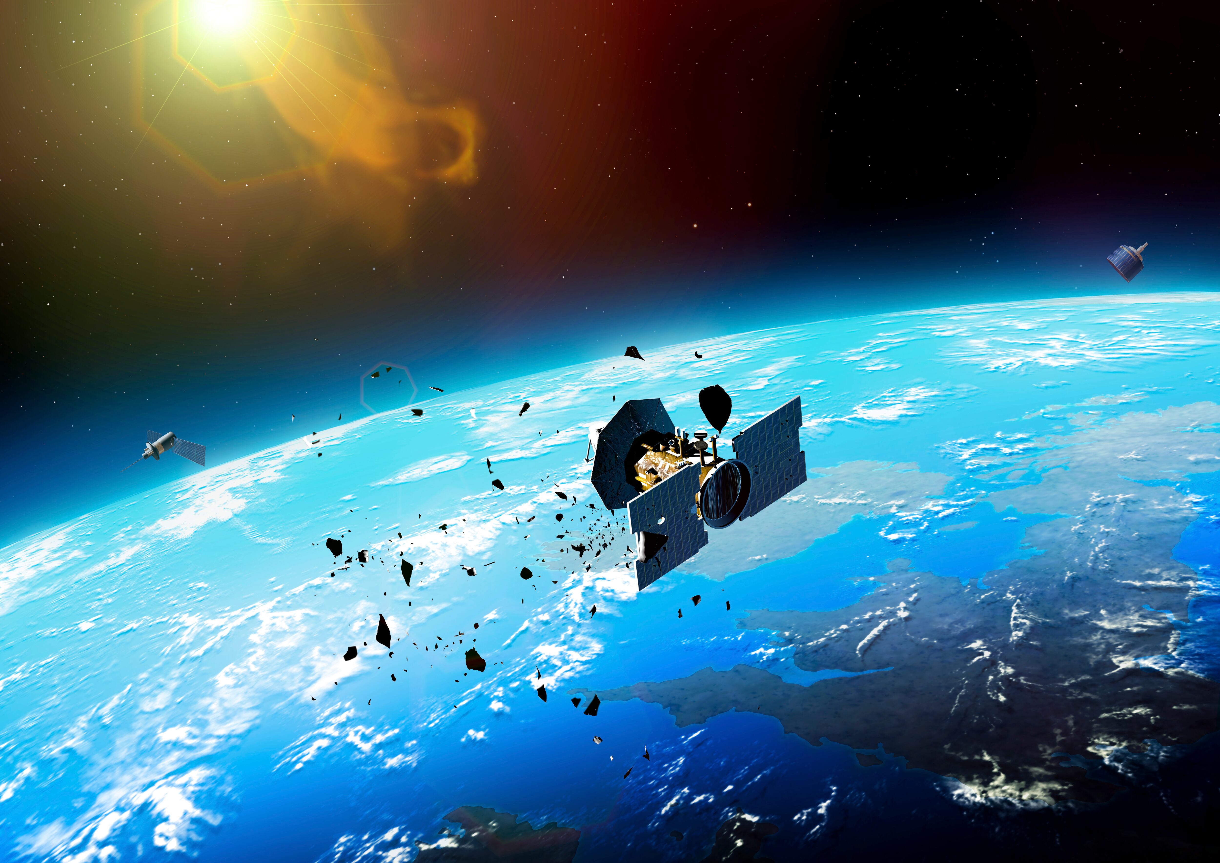 Basura espacial, imagen de referencia. Foto: Getty Images.
