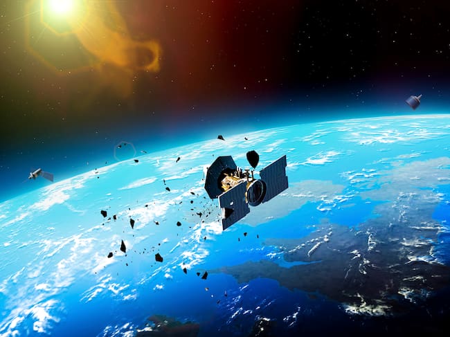 Basura espacial, imagen de referencia. Foto: Getty Images.