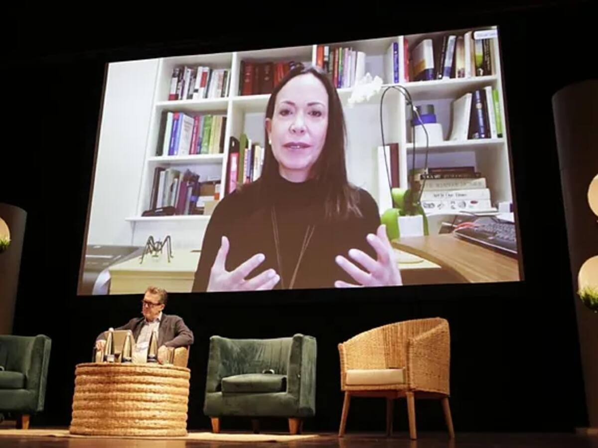 María Corina Machado en el Hay Festival: “Estamos en un camino irreversible hacia la democracia”