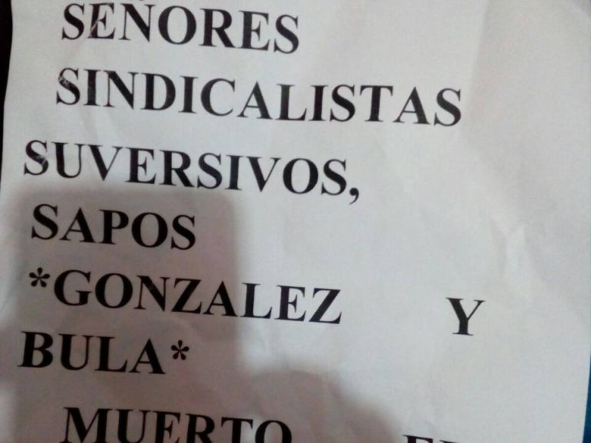 Amenazan a sindicalistas de la Triple A por denuncias sobre corrupción