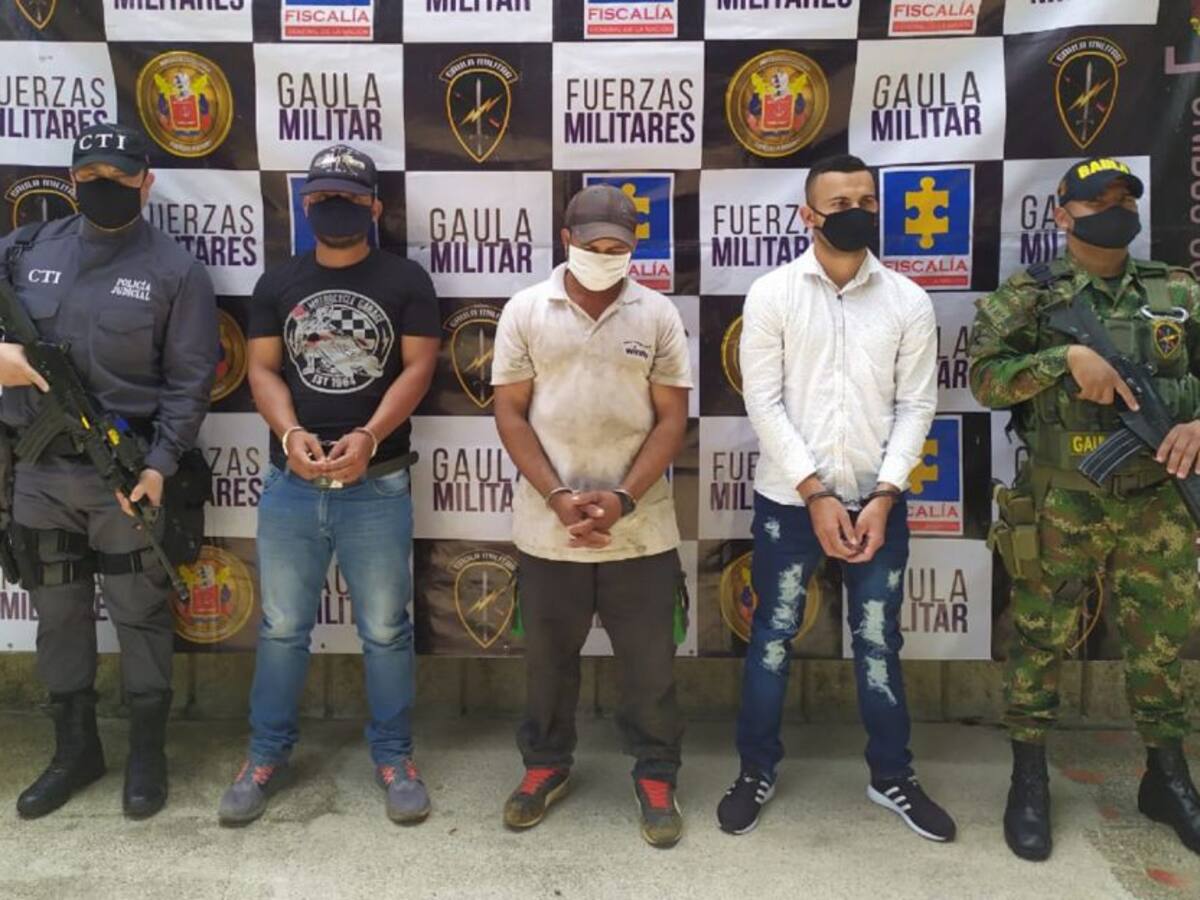 Capturan a tres presuntos terroristas de las disidencias en Antioquia