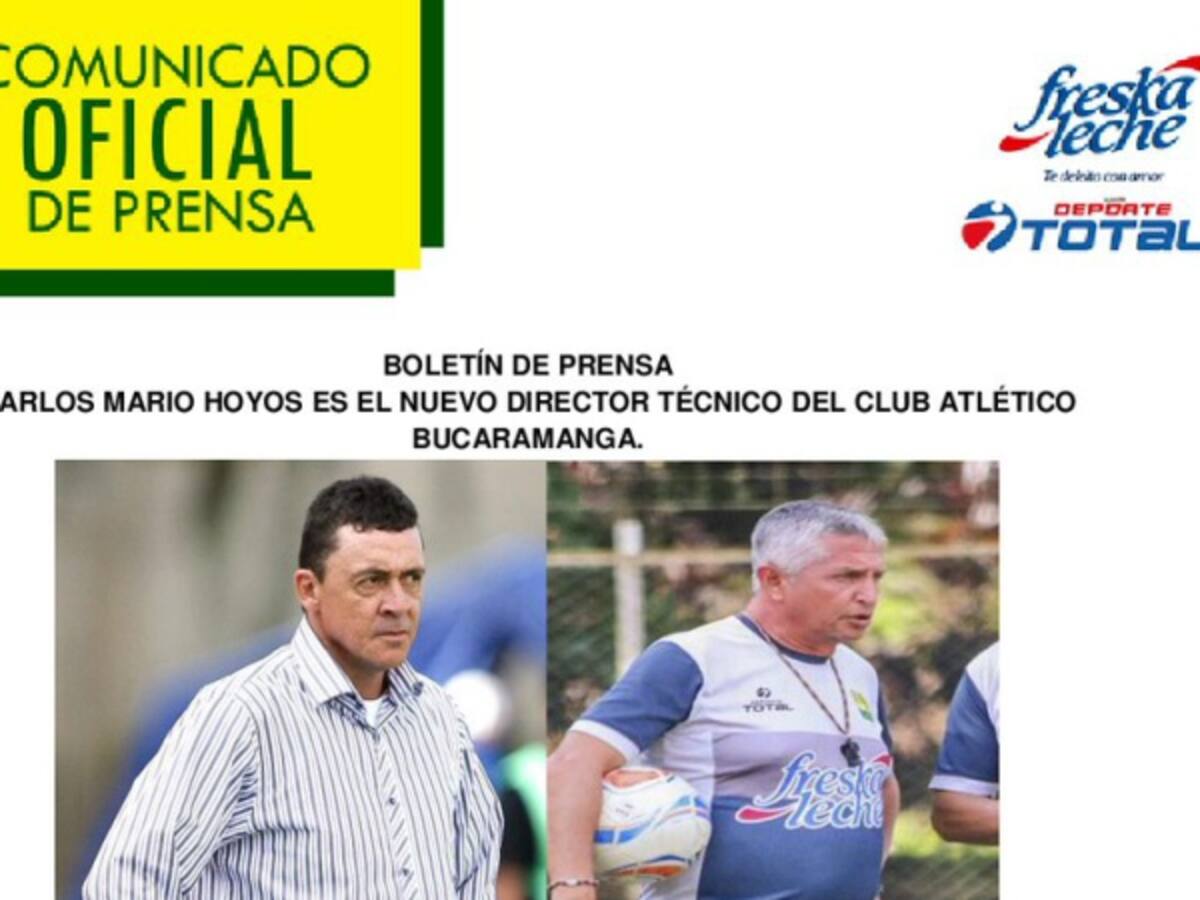 Atlético Bucaramanga anunció su nuevo técnico