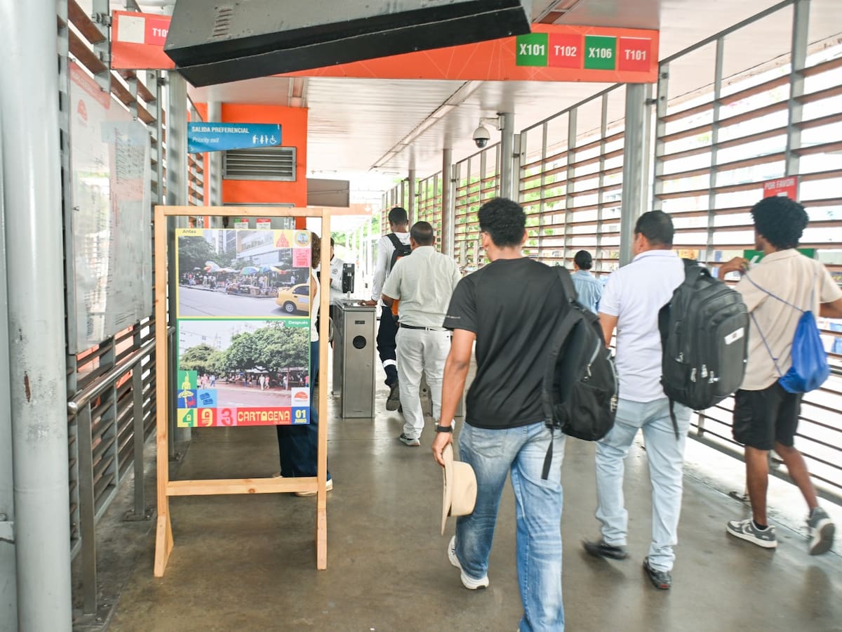 Exposición fotográfica “Cuidar para transformar– Cartagena 493 años” en estaciones de TransCaribe