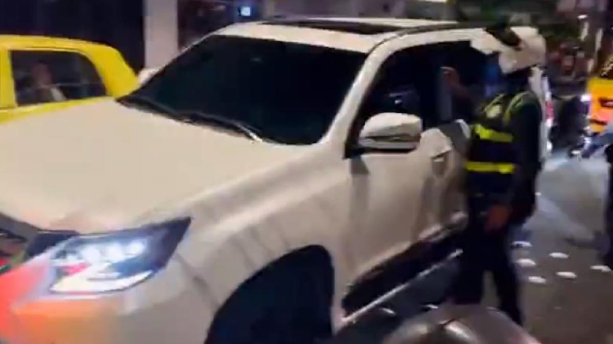 Director de tránsito denunció a conductor borracho que casi lo arrolla