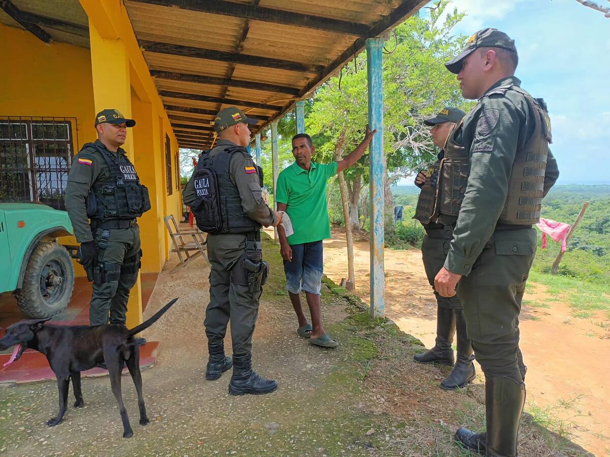 Gaula de la Policía interviene caso de extorsión en finca de Arjona, Bolívar