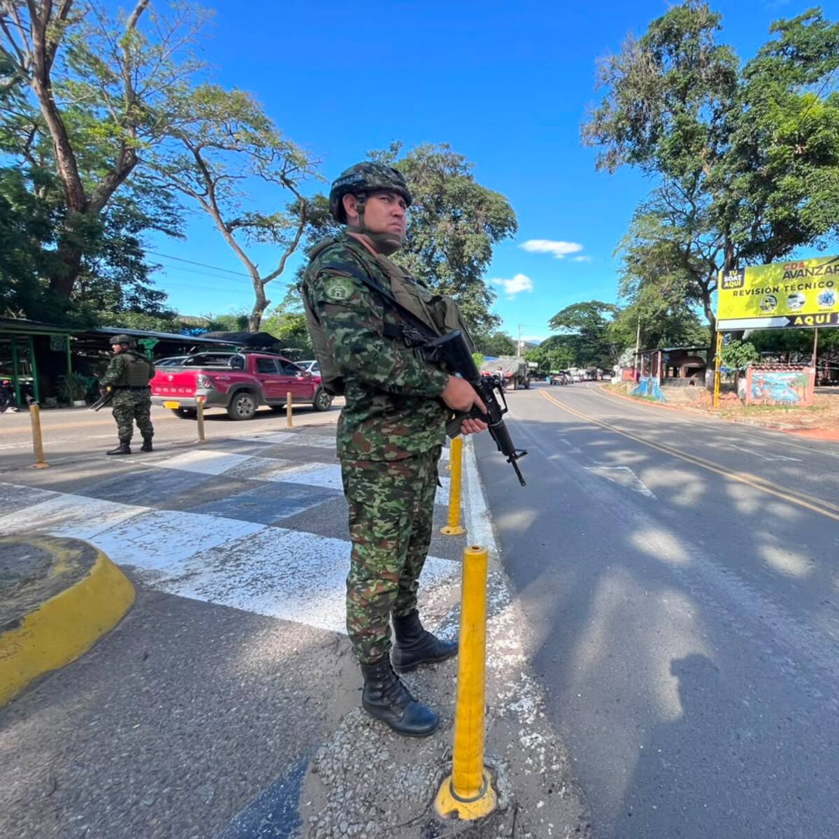 Ejército apoya seguridad en corredores nacionales en el oriente del país