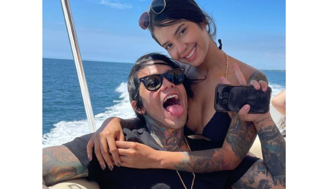 Yeferson Cossio junto a Jennifer Muriel