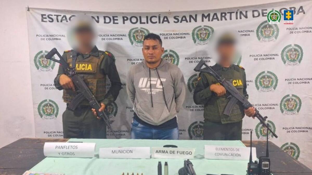 Cárcel para alias ‘Estiven’, presunto integrante de las AGC en el sur de Bolívar