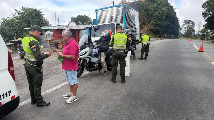 Mayor Sara Novoa, Policía Tránsito, Quindío