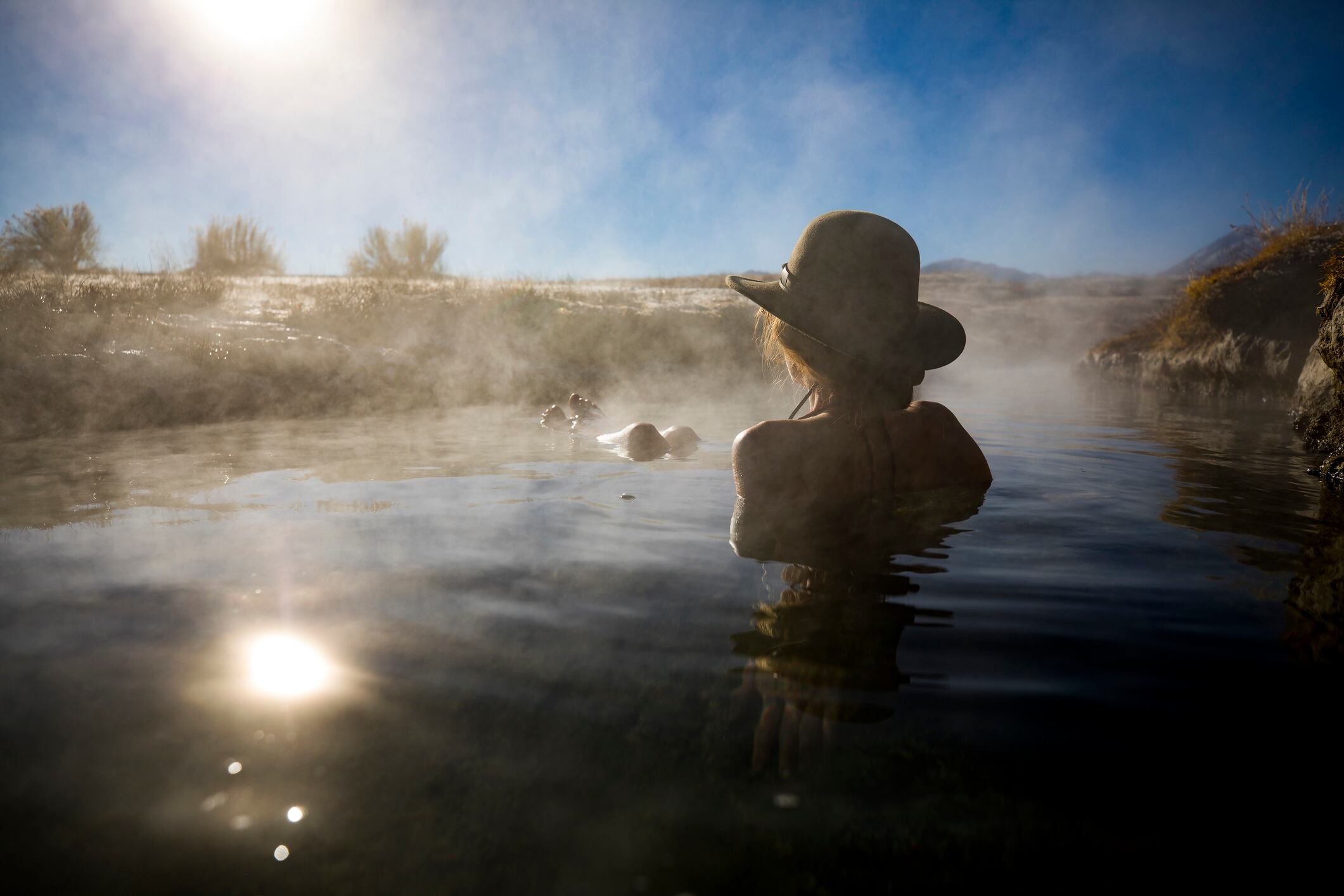 Imagen de referencia de aguas termales. Foto: Jordan Siemens / Getty Images