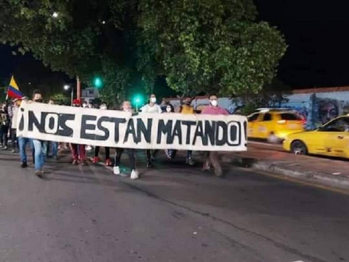 Jóvenes marcharon nuevamente en Cúcuta rechazando acciones policiales