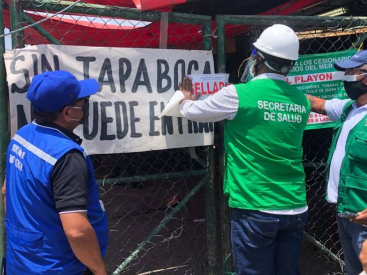 Por prevención cierran temporalmente dos plazas del mercado en Barranquilla