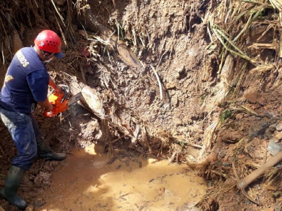 Los bomberos hallaron el cadáver del campesino desaparecido en Betulia