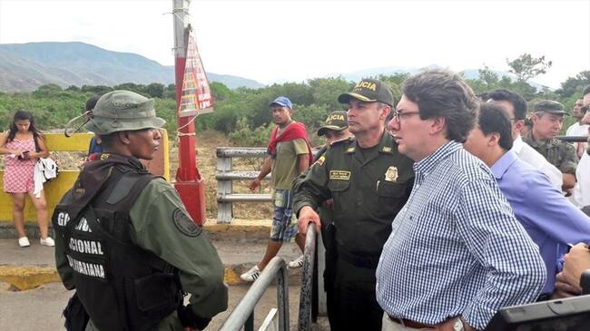 Colombia y Brasil desarrollaron encuentro binacional en la frontera. Foto: Cortesía: Policía metropolitana de Cúcuta