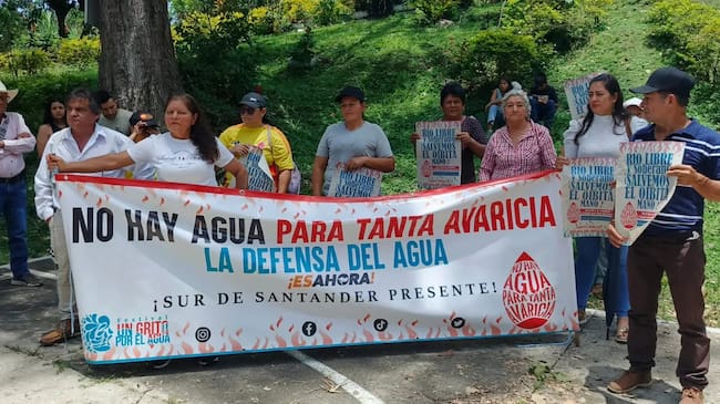 Manifestación durante la tercera edición del festival Un Grito por el Agua. | Foto: Colectivo Popular Guane