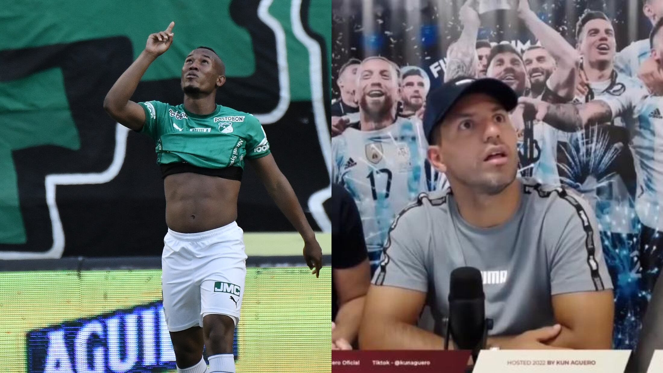 Sergio Agüero y Andrés Balanta / Colprensa y Archivo Particular