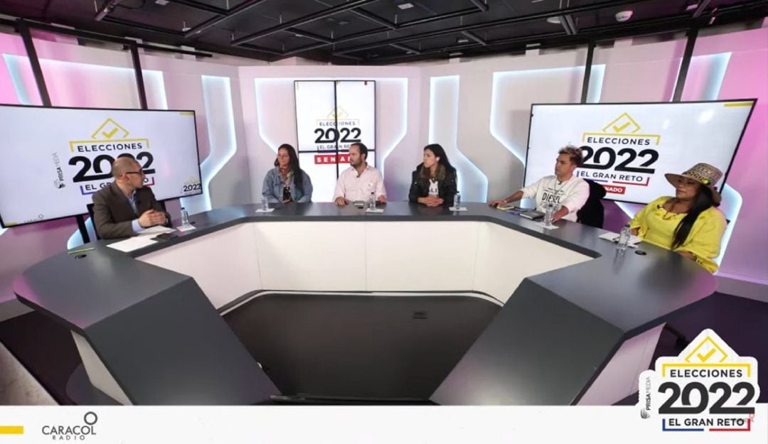 Jóvenes candidatos al Senado se rajaron en debate de Caracol Radio