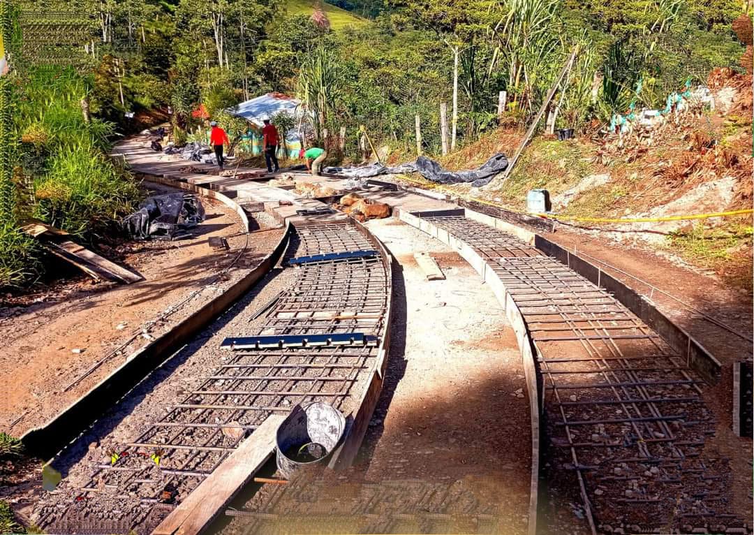 La placa huella se realizó en la vereda Guayabal del municipio de Coper, la cual conecta a Boyacá con Cundinamarca por Ubaté. / Foto: Suministrada
