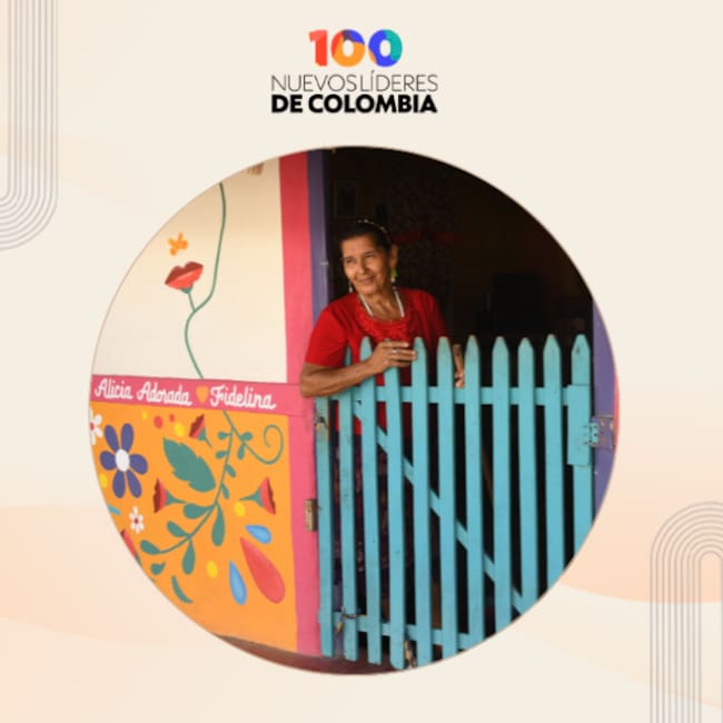 Casa de Nelcy Badel, pintada por la Fundación Amigos del Parque (Foto: cortesía)