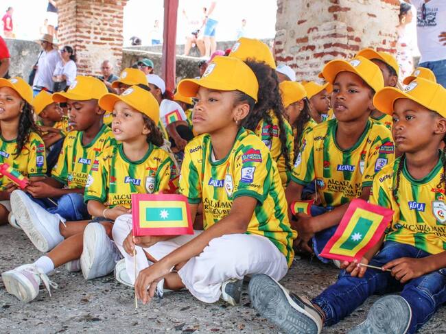 52 niños de Olaya Herrera vivieron la experiencia cultural de La Ruta de la Cartageneidad