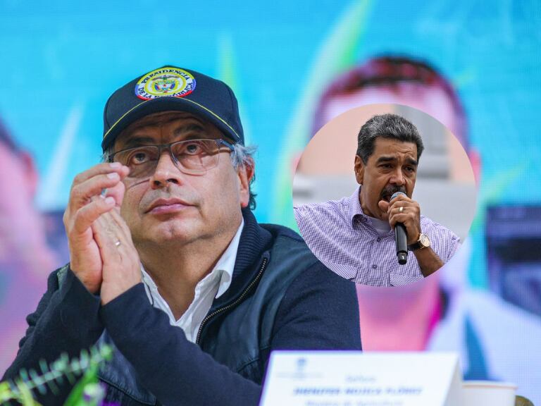 Presidente de Colombia, Gustavo Petro, y Presidente de Venezuela, Nicolás Maduro (Getty Images)