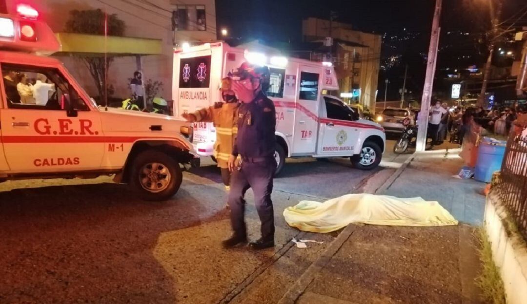 Lugar del accidente en el barrio Los Nogales