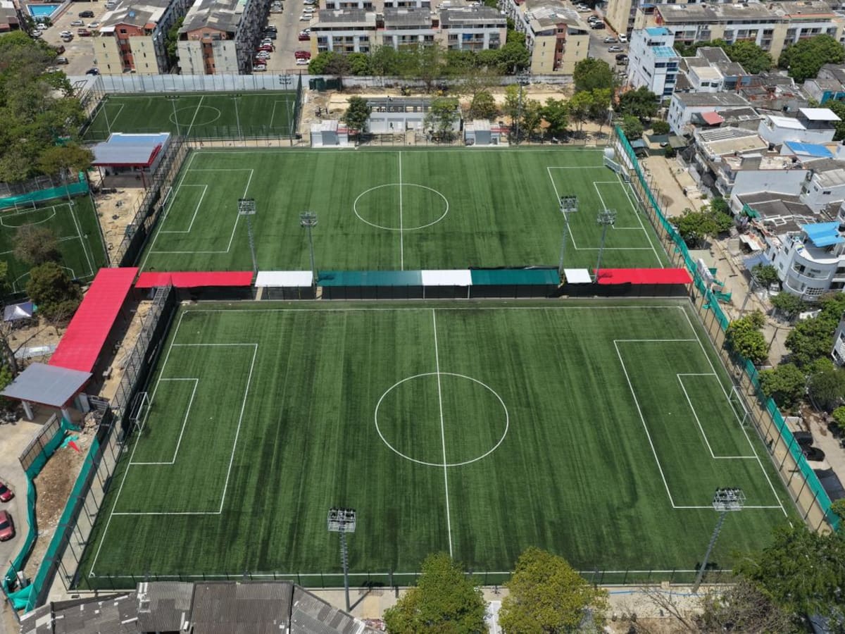 Trabajos en el Templo del Fútbol Menor de Alameda La Victoria avanzan en un 80%