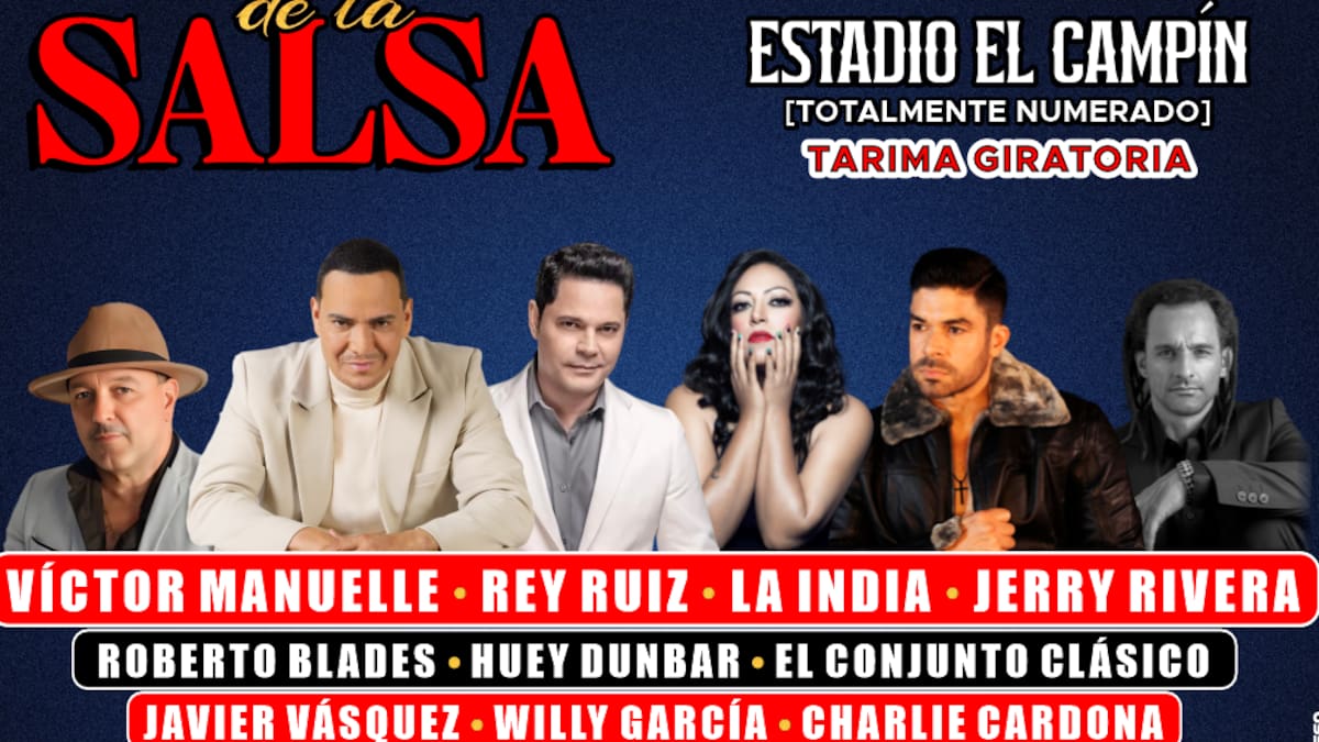 Prepárate para disfrutar del concierto “Las Leyendas de la Salsa” sábado 13 julio