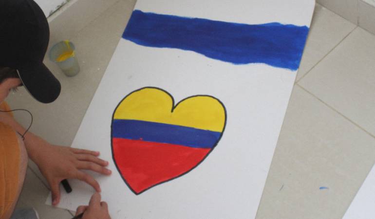Dibujos de las víctimas del conflcito armado en Caldas