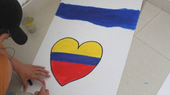 Dibujos de las víctimas del conflcito armado en Caldas