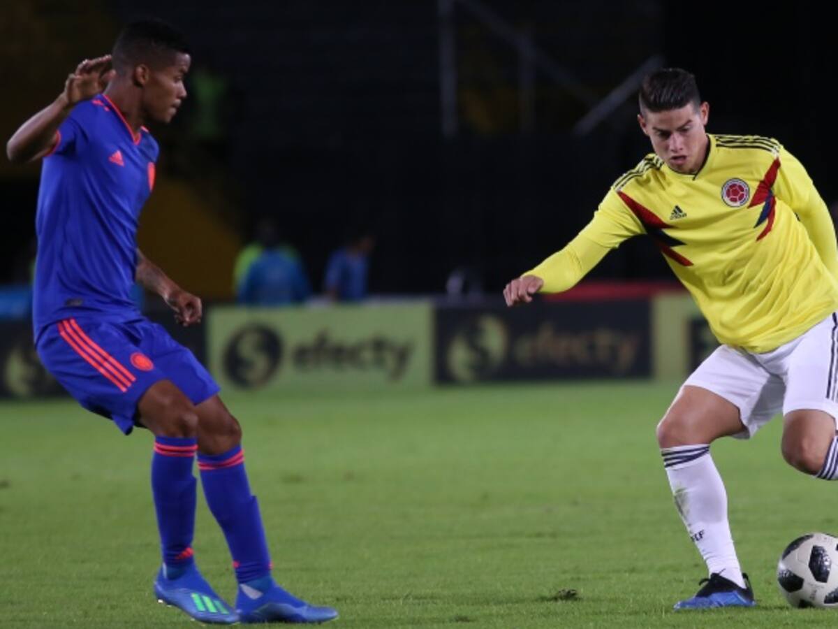 James y Barrios volvieron a entrenar con la Selección