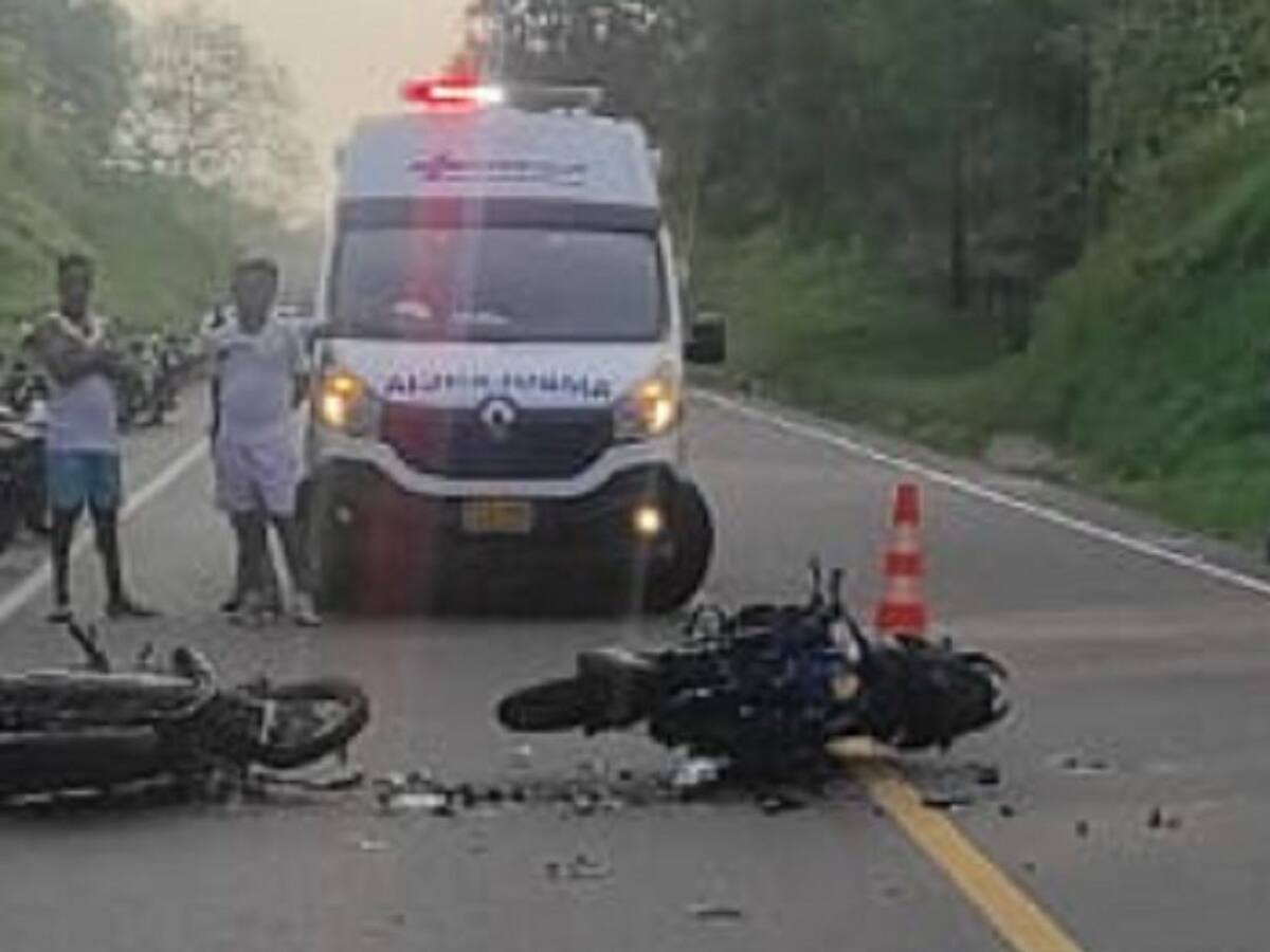 Un muerto y un herido tras choque de motos en La Cordialidad