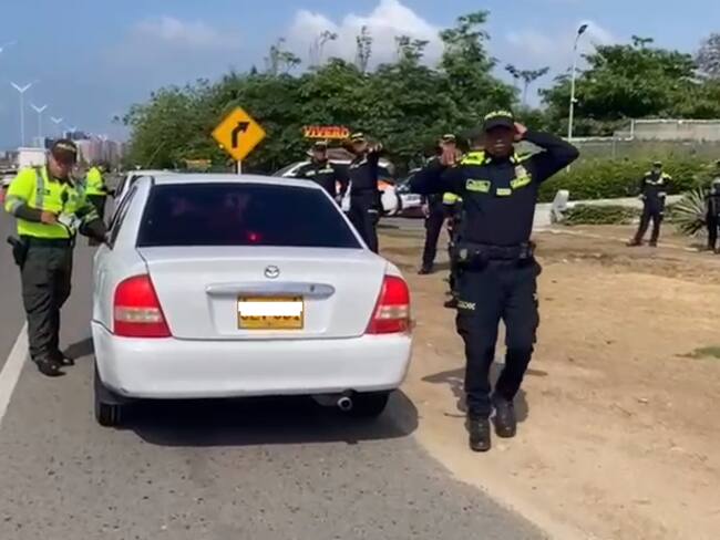 Operativos movilidad fin de semana./ Foto: Policía Mebar