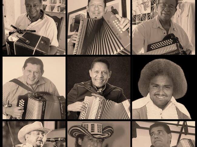 Nueve acordeoneros reconocidos como Reyes Vitalicios del Festival de la Leyenda Vallenata