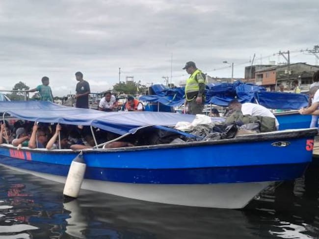 Armada Nacional rescató a 40 migrantes en el golfo de Urabá