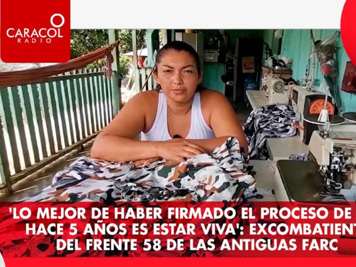 "Lo mejor de haber firmado el acuerdo de paz es estar viva"