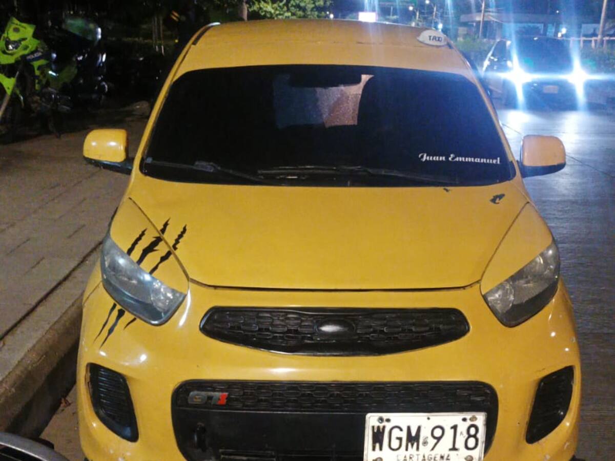Agentes del DATT denunciaron agresión de taxista en el centro de Cartagena