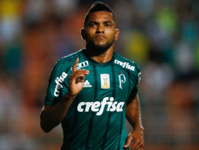 Doblete de Miguel Ángel Borja en el empate de Palmeiras ante Linense
