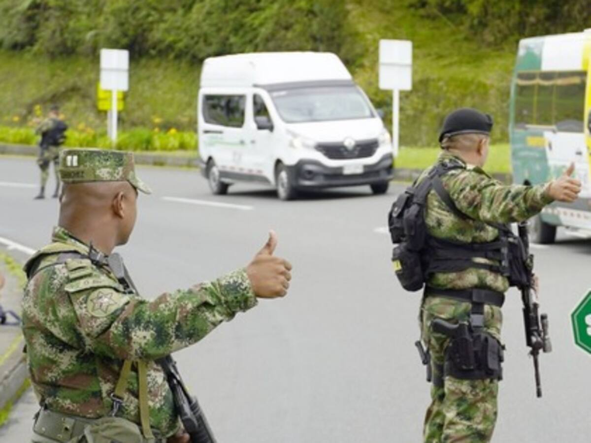 El Ejército amplió su plan de seguridad en la vía entre Pereira y Quibdó
