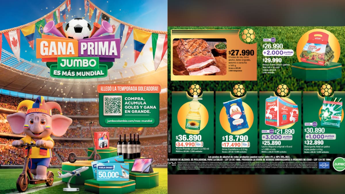 La prima y Jumbo, los aliados de los colombianos para movilizar su dinero
