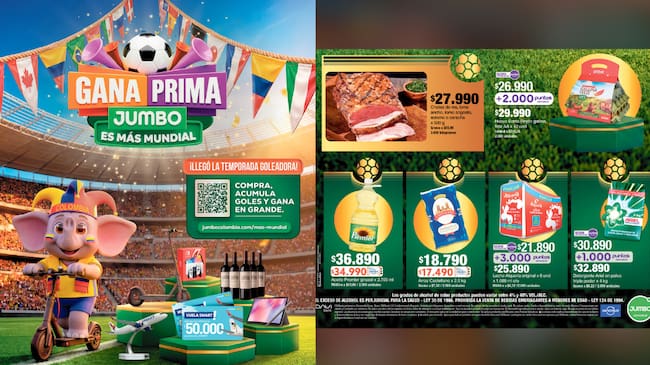 La prima y Jumbo, los aliados de los colombianos para movilizar su dinero