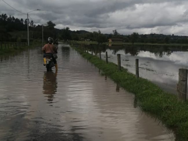 Inundación en Tuta. 