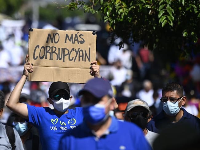 Protesta contra la corrupción en El Salvador 